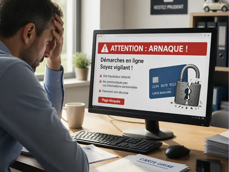 Arnaques aux sites de carte grise en ligne