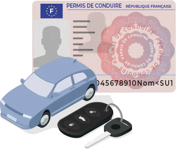 Menu permis de conduire